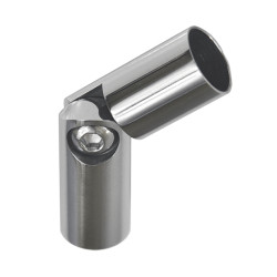 Spoj s kĺbom ø 14 mm (0-100°), leštená nerez AISI 304 Spoj s kĺbom ø 14 mm (0-100°), leštená nerez AISI 304